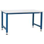 BenchPro ElectricHydraulic Lift Workbench, Cleanroom Laminate, 1,000 LB Cap., Blue